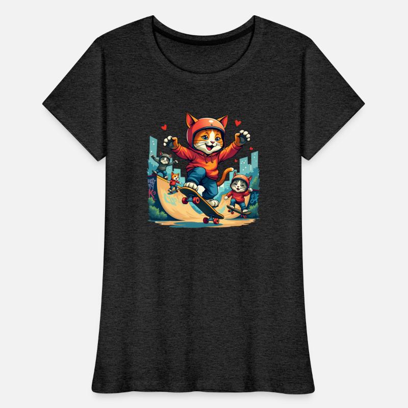 Vibrant Urban Skate Cats