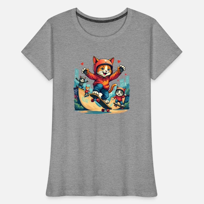 Vibrant Urban Skate Cats