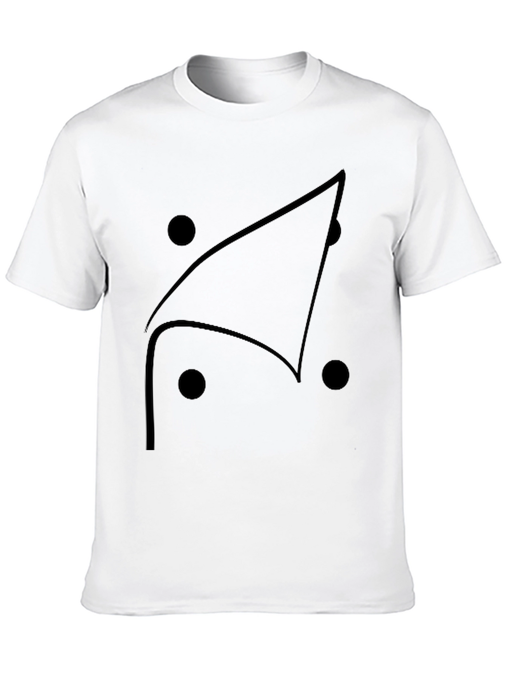 Geometric Graphic Tee - Modern Black T-Shirt