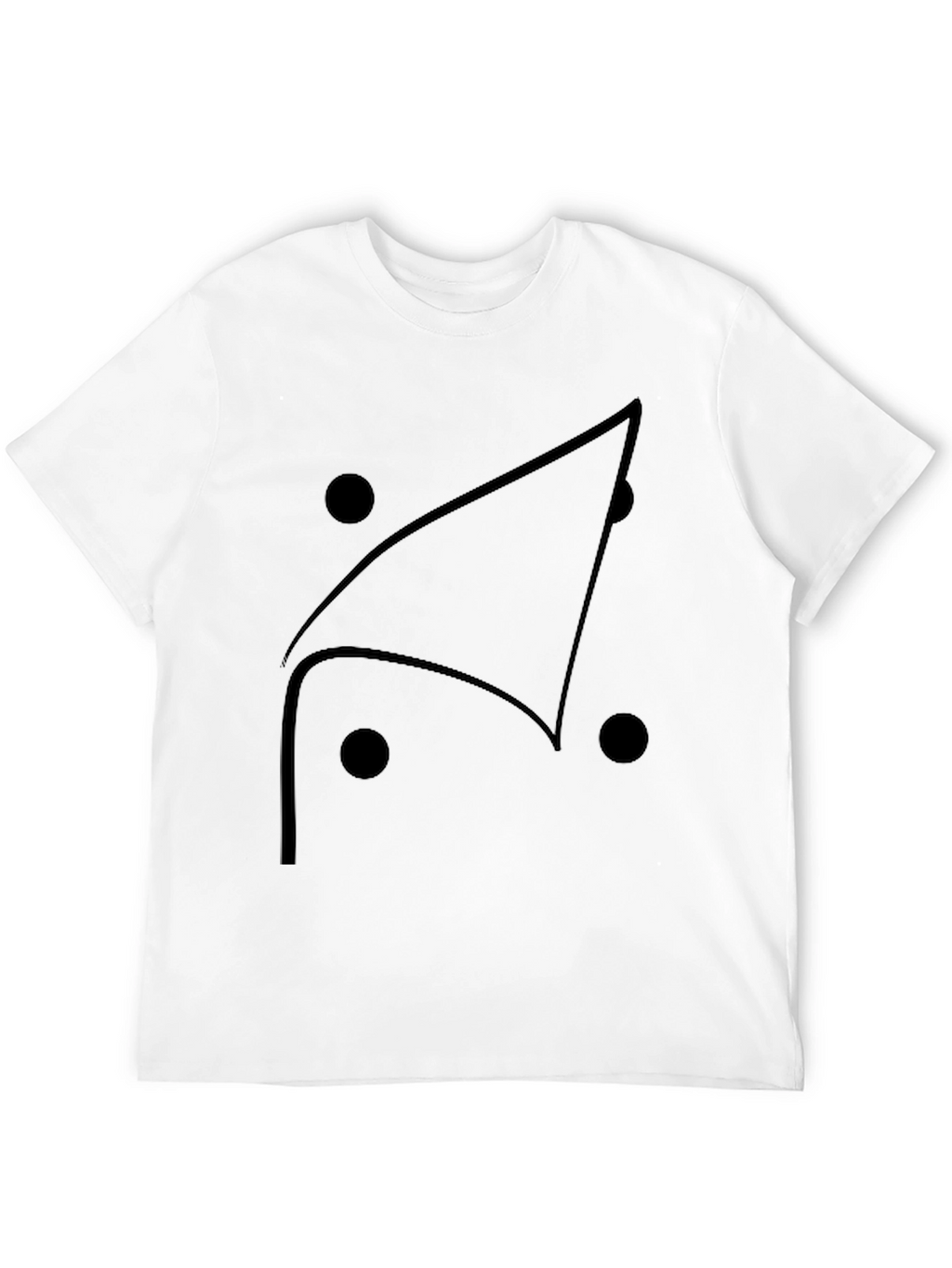 Geometric Graphic Tee - Modern Black T-Shirt