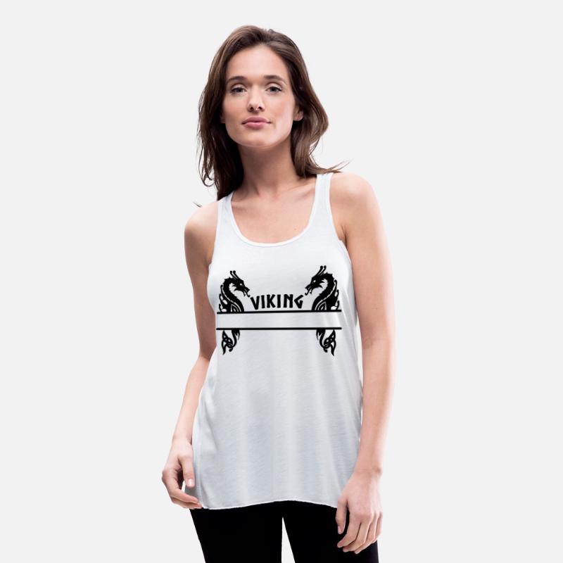 Viking and two dragons, text 'VIKING'