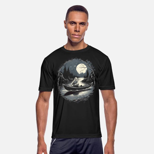 Vintage Ghost River Boat Gothic Halloween