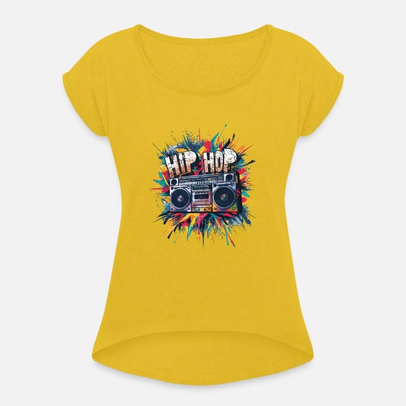 Vintage Hip Hop Rapper-Inspired Boombox Music