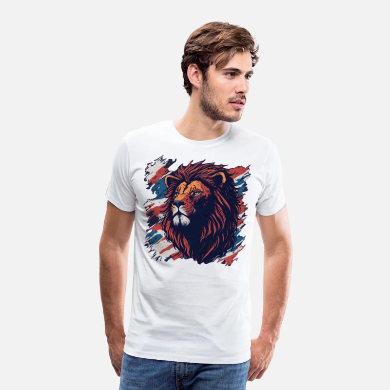 Vintage Retro British Flag with a Lion