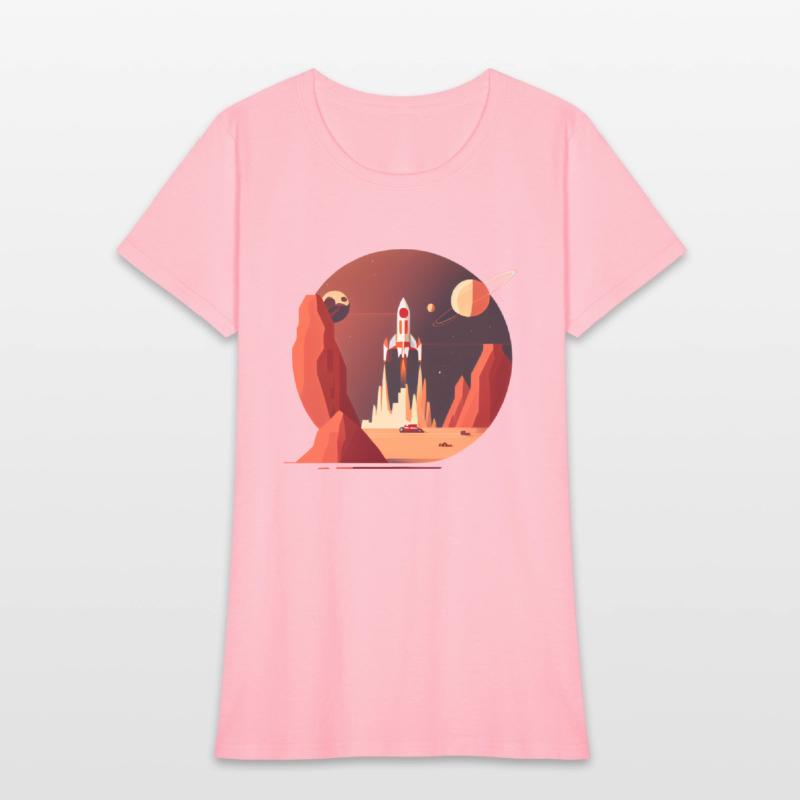 Vintage Space Science Mars Fiction Geek Solar