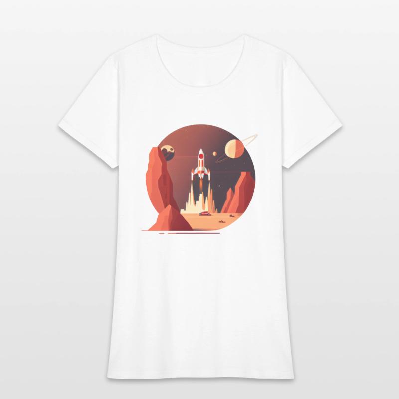 Vintage Space Science Mars Fiction Geek Solar