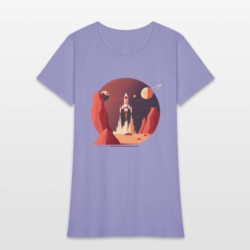 Vintage Space Science Mars Fiction Geek Solar