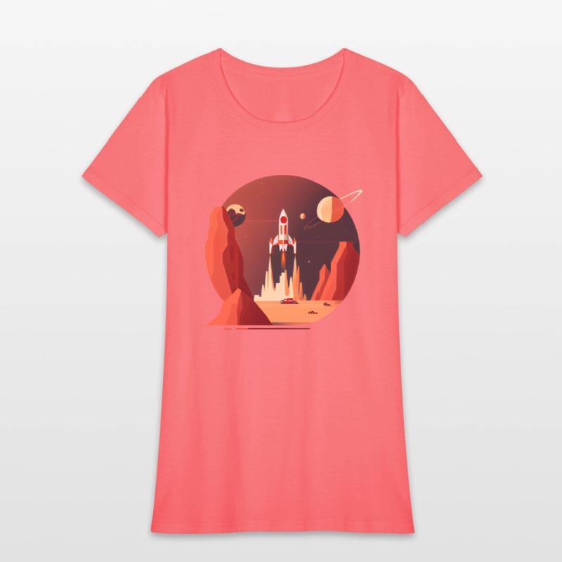 Vintage Space Science Mars Fiction Geek Solar