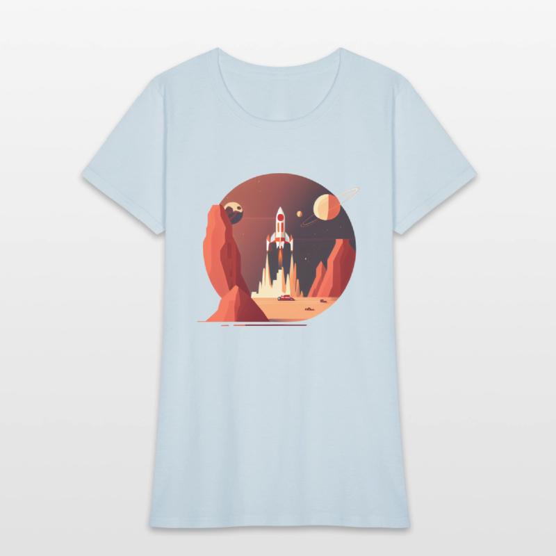 Vintage Space Science Mars Fiction Geek Solar