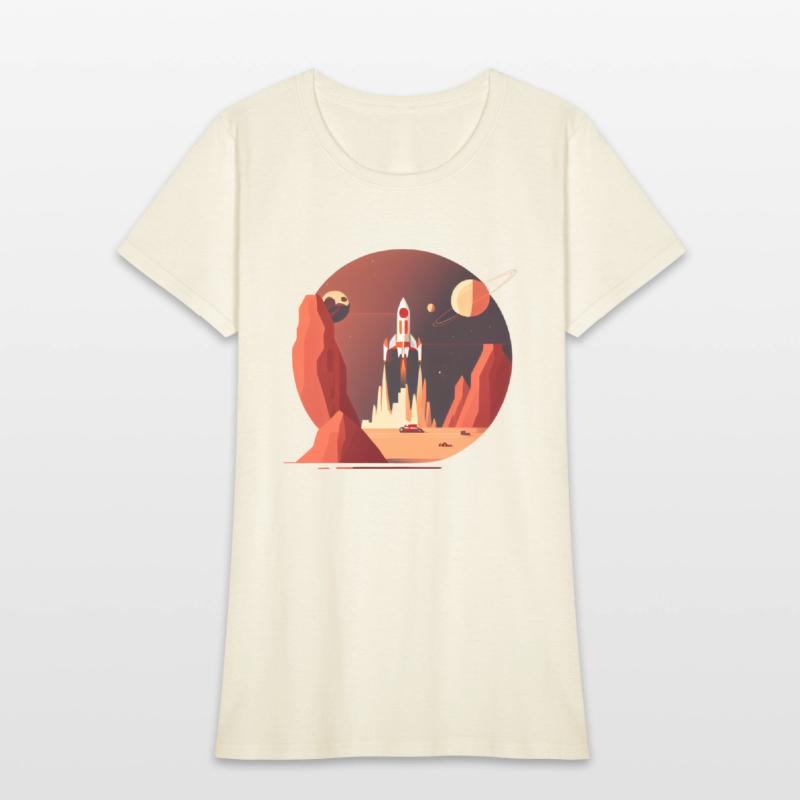 Vintage Space Science Mars Fiction Geek Solar