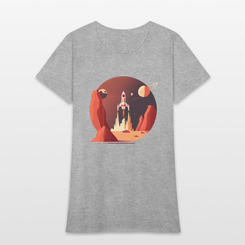 Vintage Space Science Mars Fiction Geek Solar