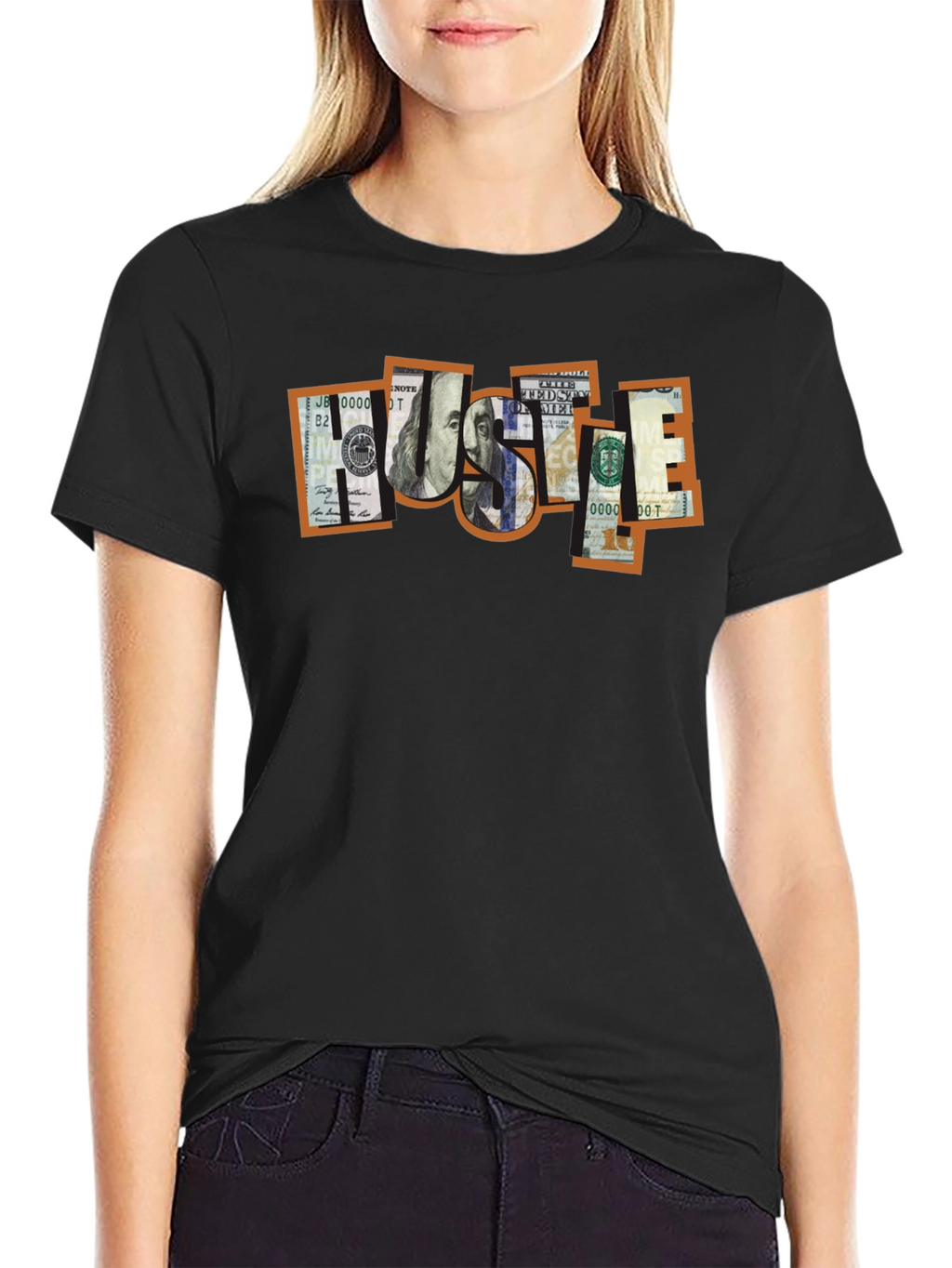 Money Hustle Graphic Tee - Black