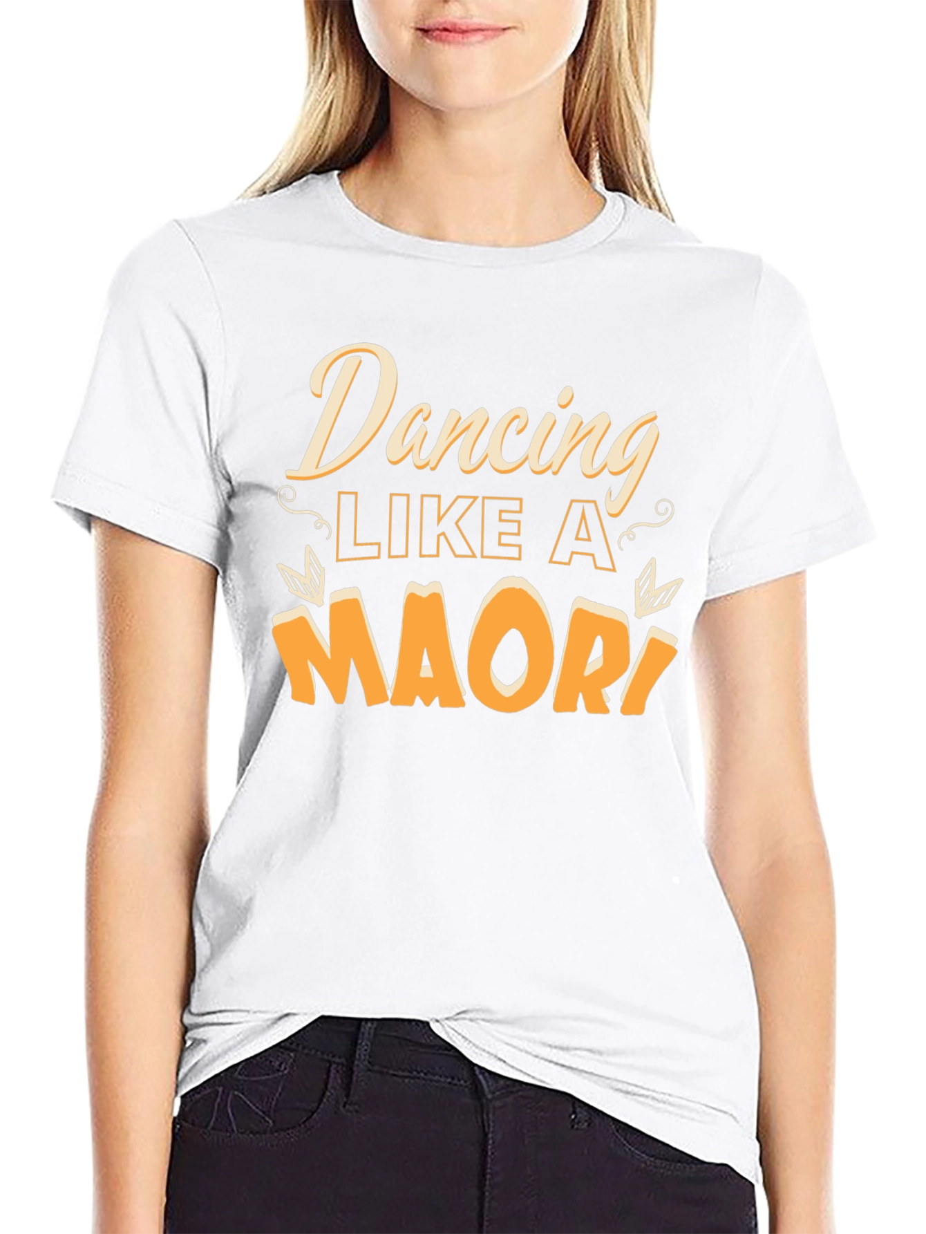 Dancing Like A Maori Black Graphic Tee