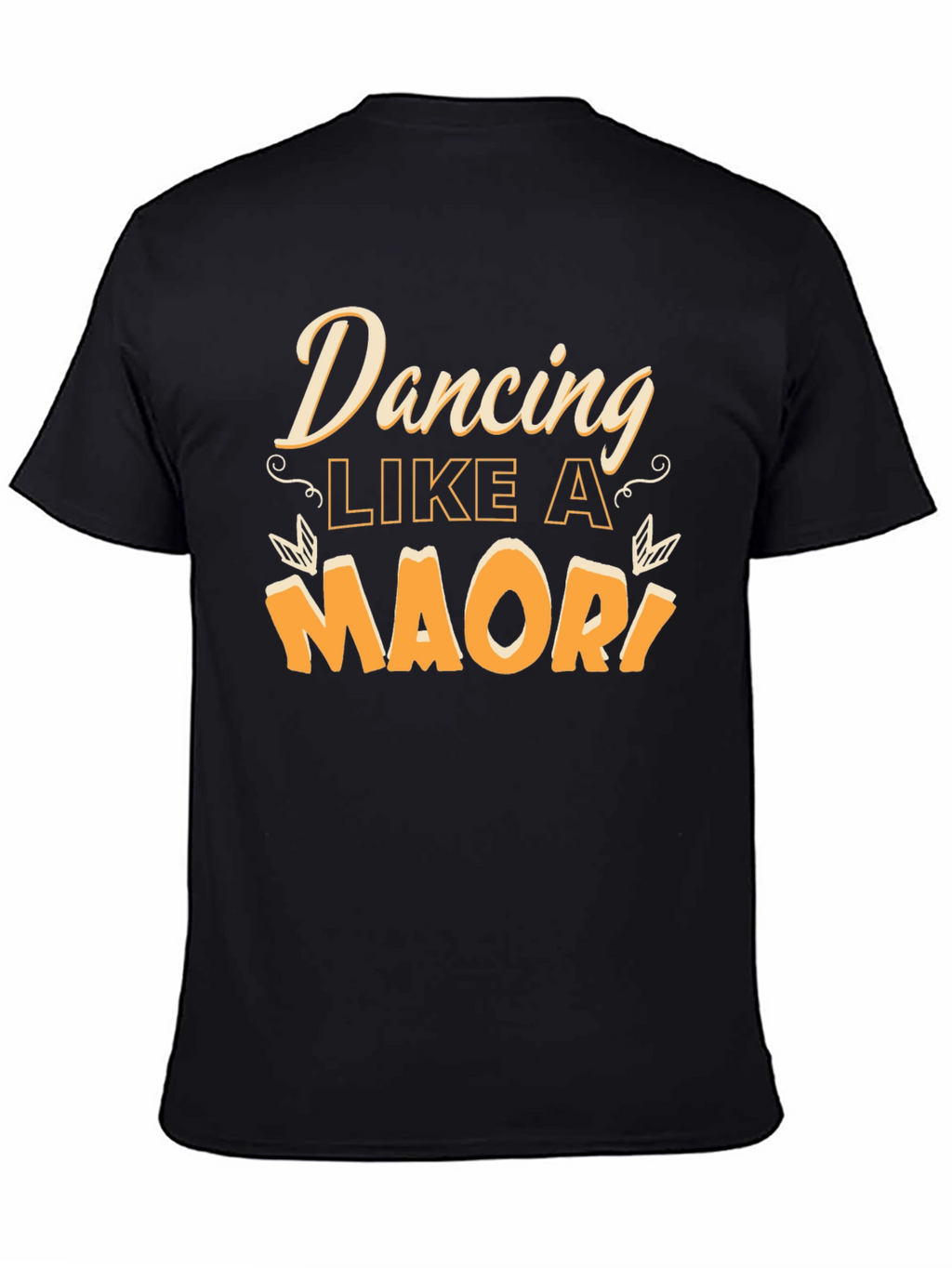 Dancing Like A Maori Black Graphic Tee