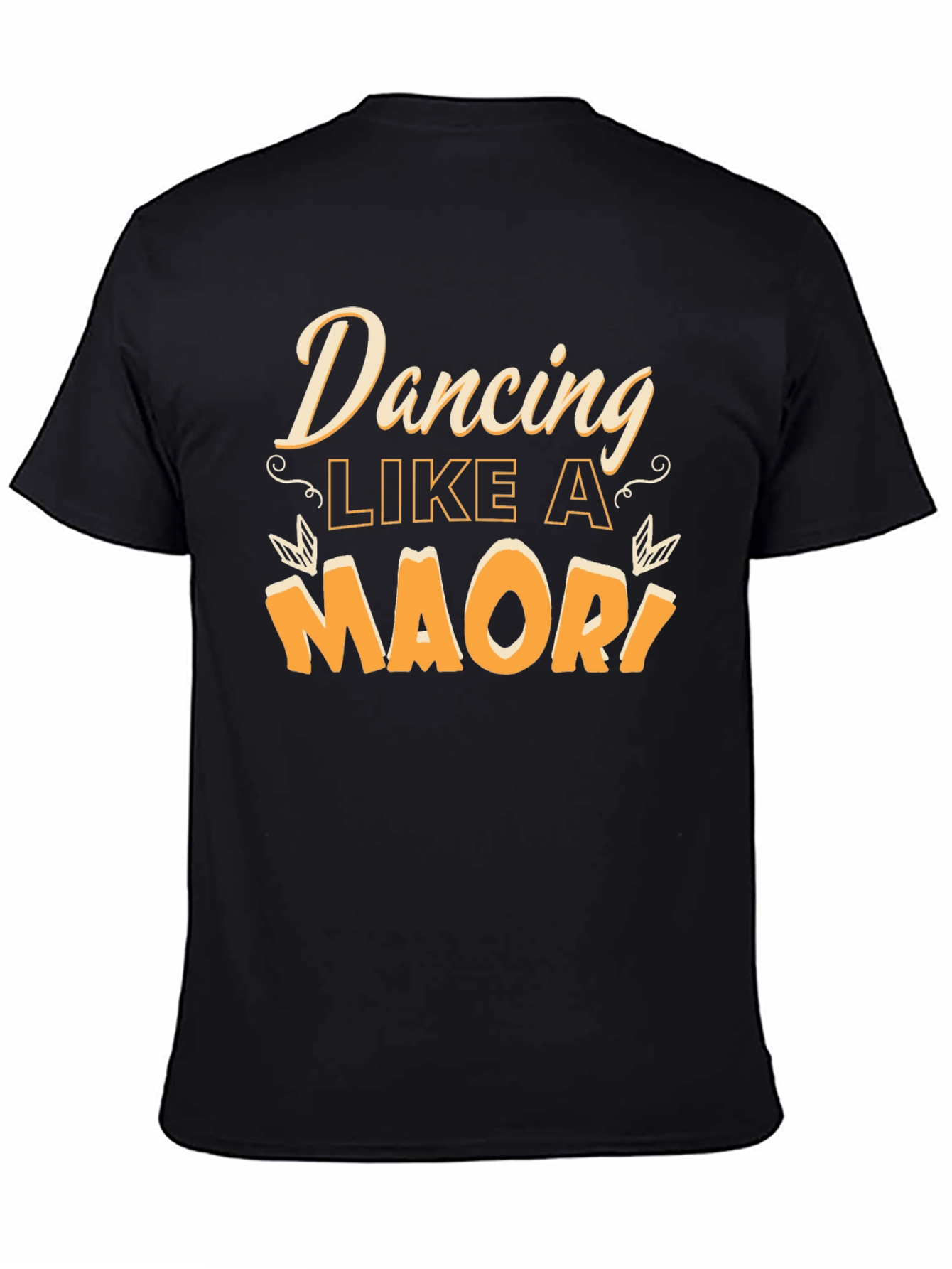 Dancing Like A Maori Black Graphic Tee