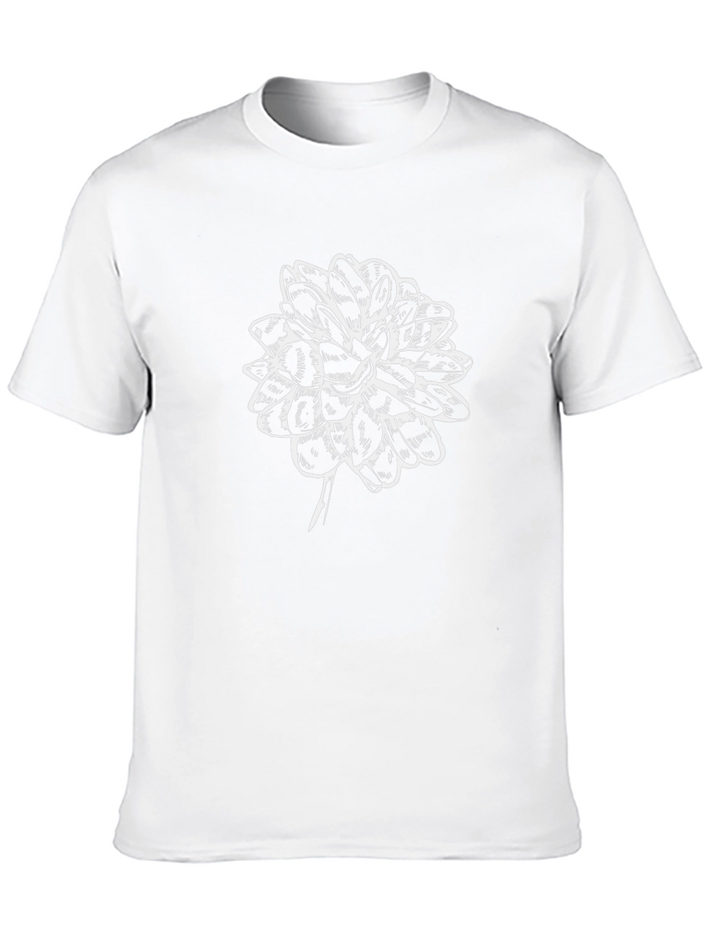 Black Flower Graphic T-Shirt