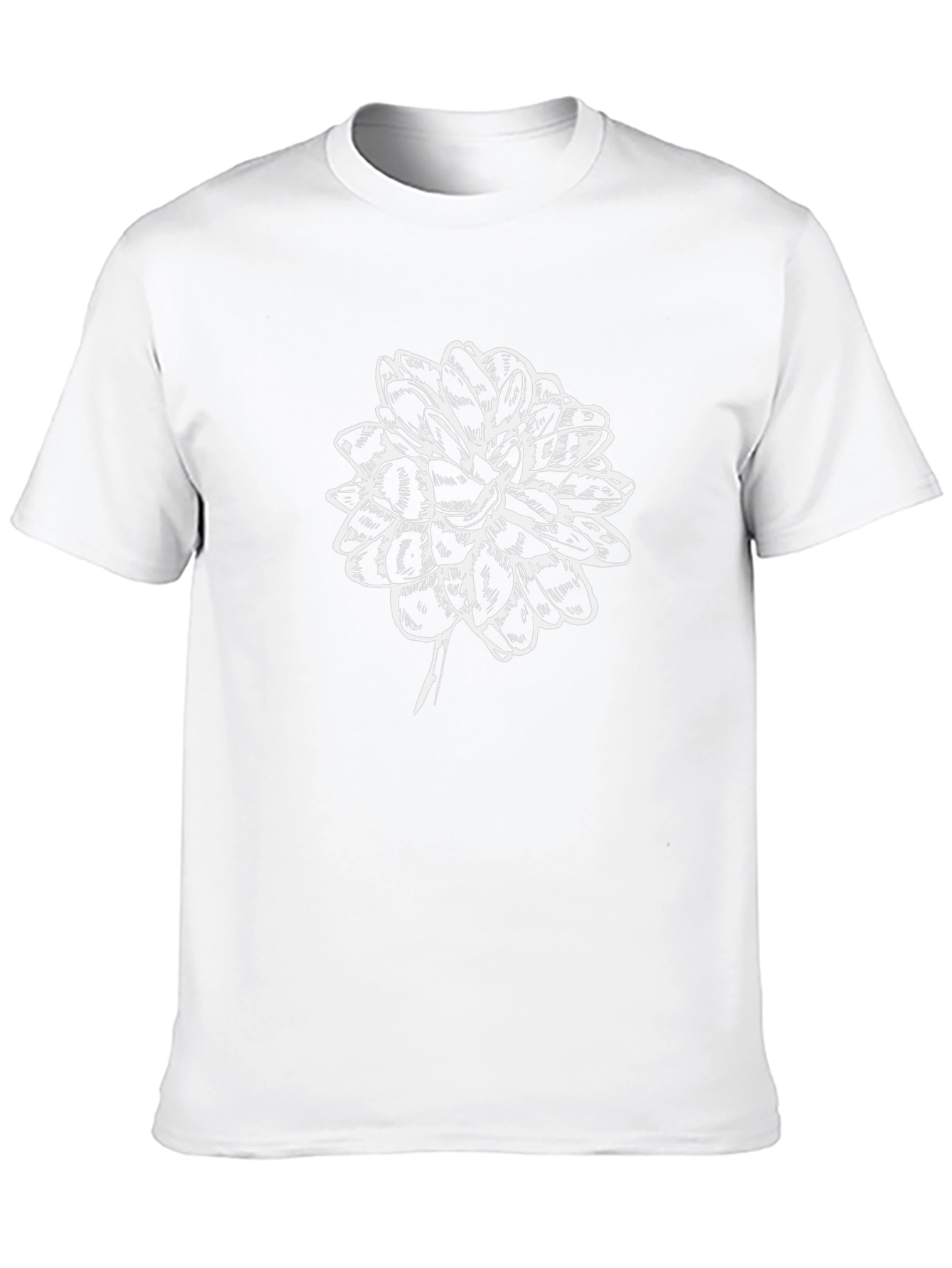 Black Flower Graphic T-Shirt