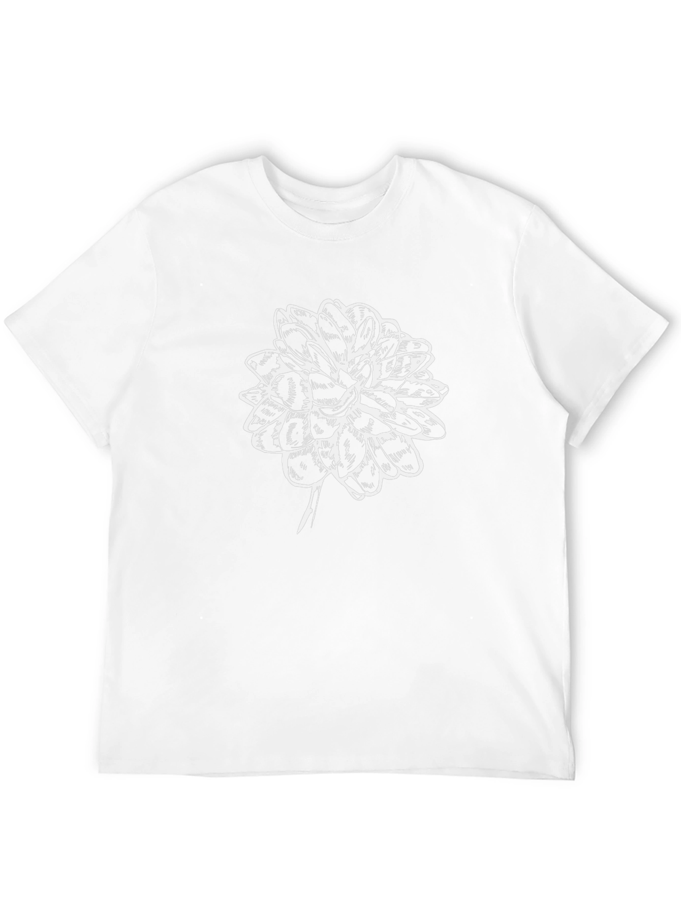 Black Flower Graphic T-Shirt