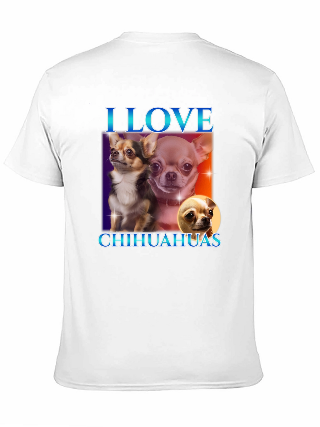 I Love Chihuahuas Black T-Shirt
