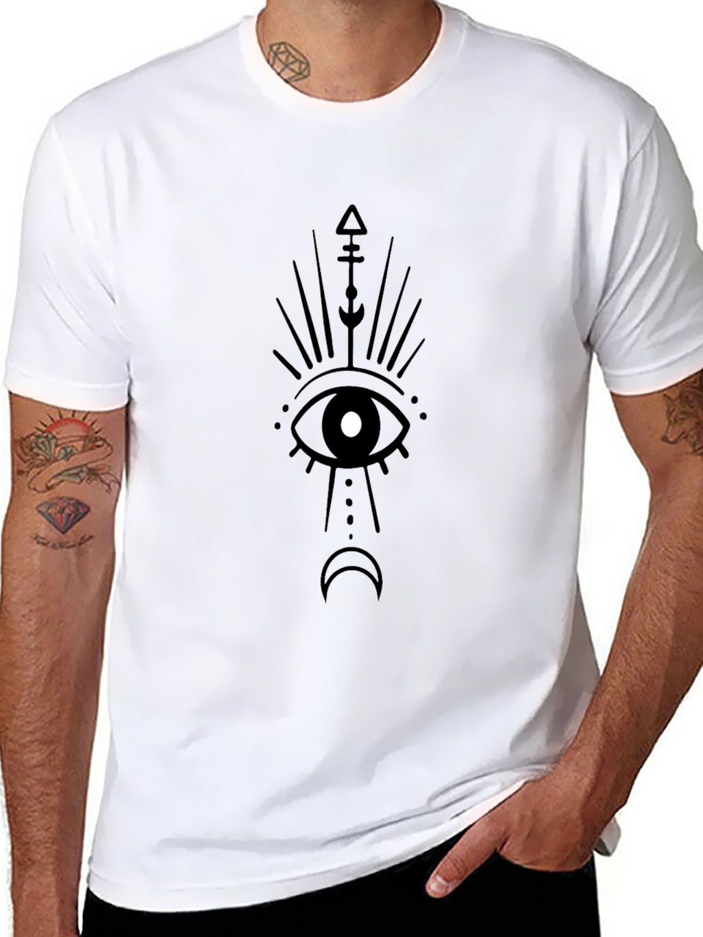 Mystic Eye Graphic Tee - Unisex Black T-Shirt