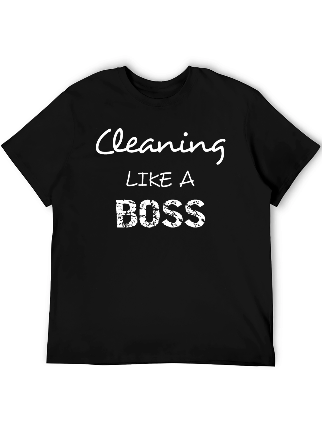 Cleaning Like a Boss Black T-Shirt
