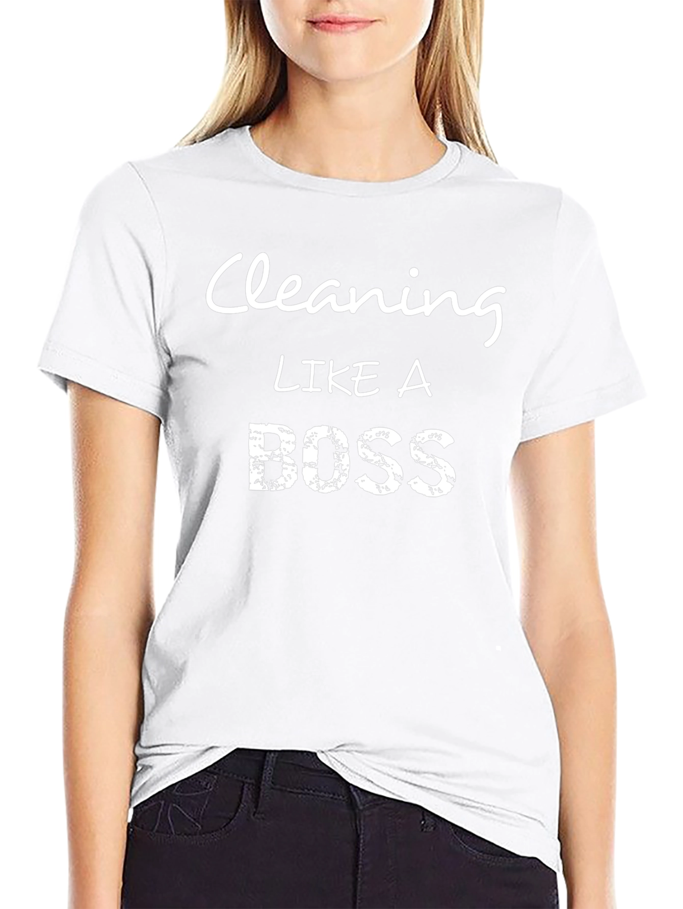 Cleaning Like a Boss Black T-Shirt