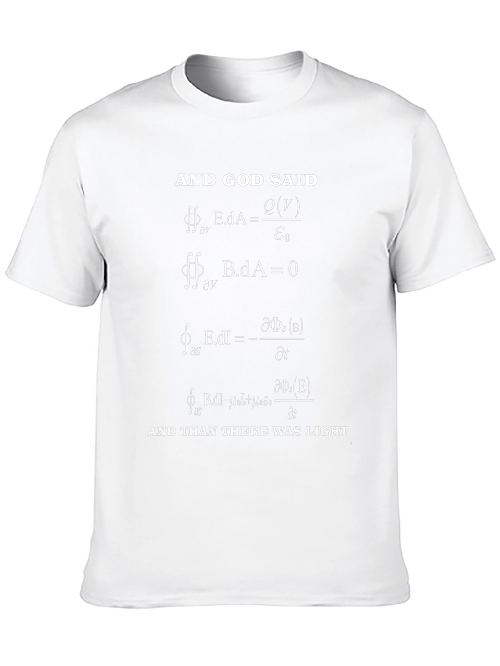 And God Said Maxwell Equations T-Shirt