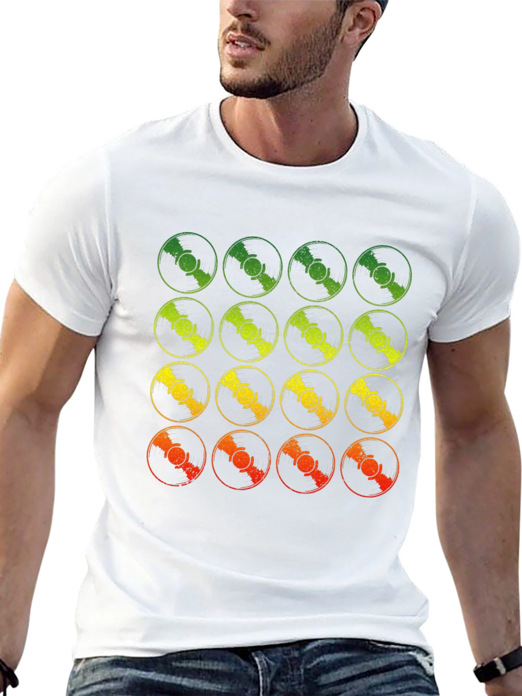 Retro Vinyl Record Fade T-Shirt