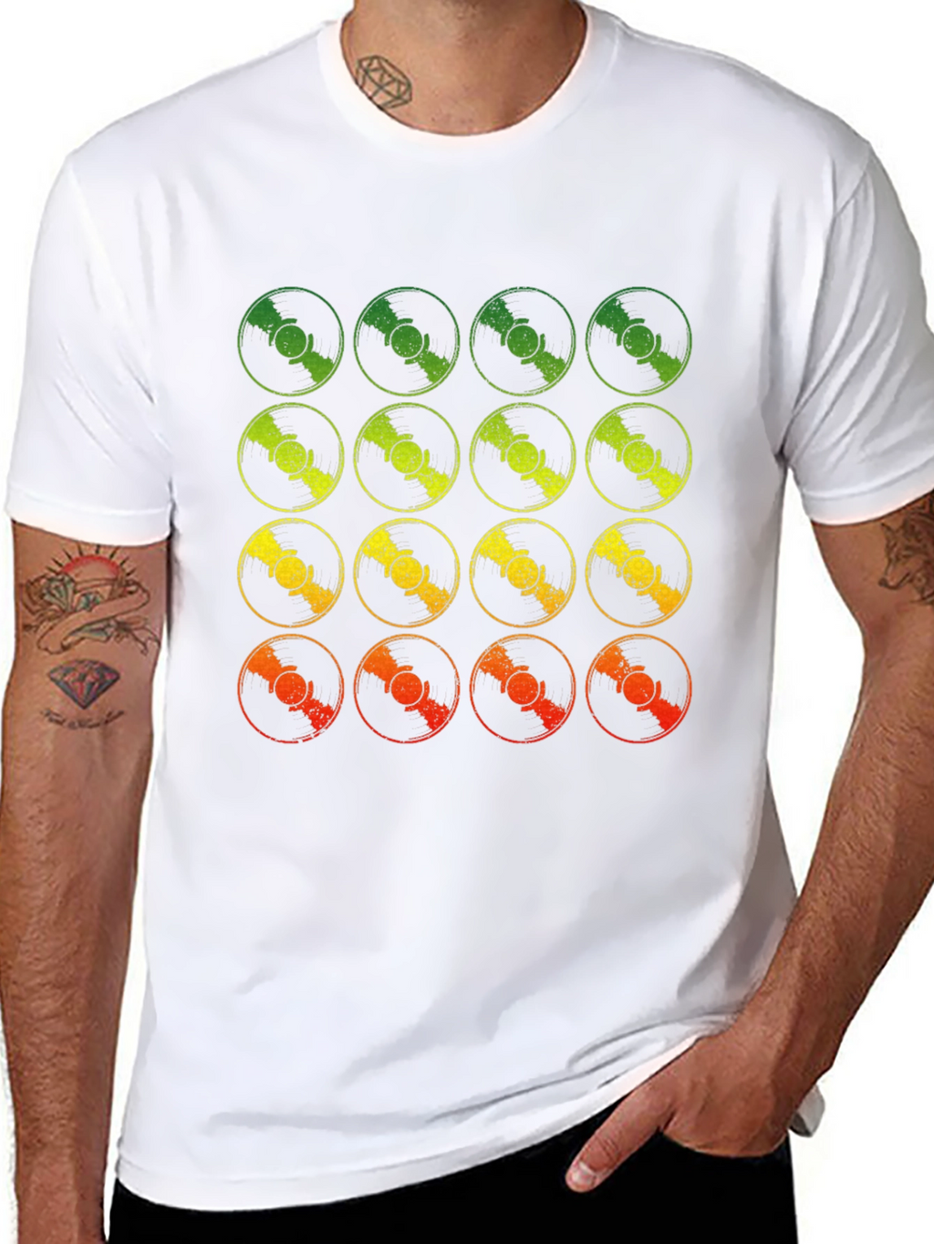 Retro Vinyl Record Fade T-Shirt