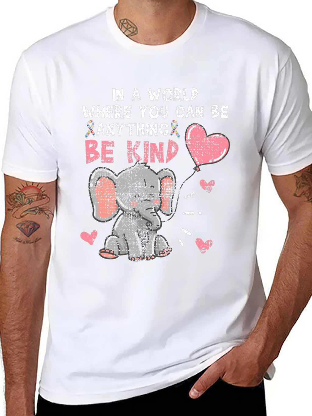 Kind Elephant Autism Awareness T-Shirt