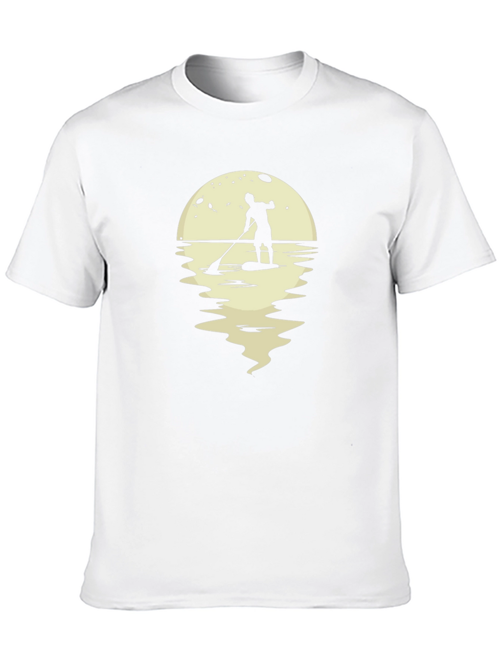 Paddle Boarder Moon Graphic T-Shirt