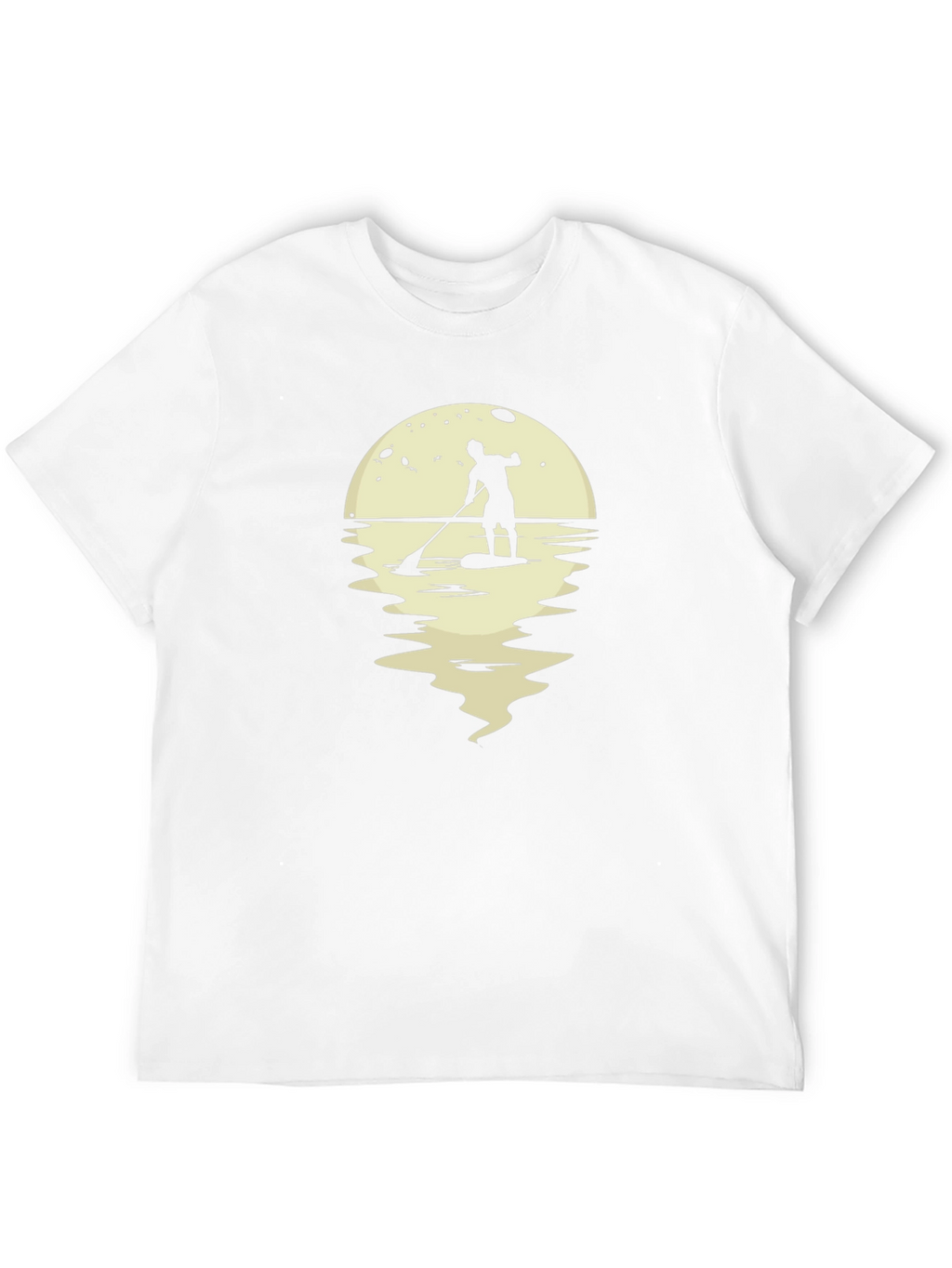 Paddle Boarder Moon Graphic T-Shirt