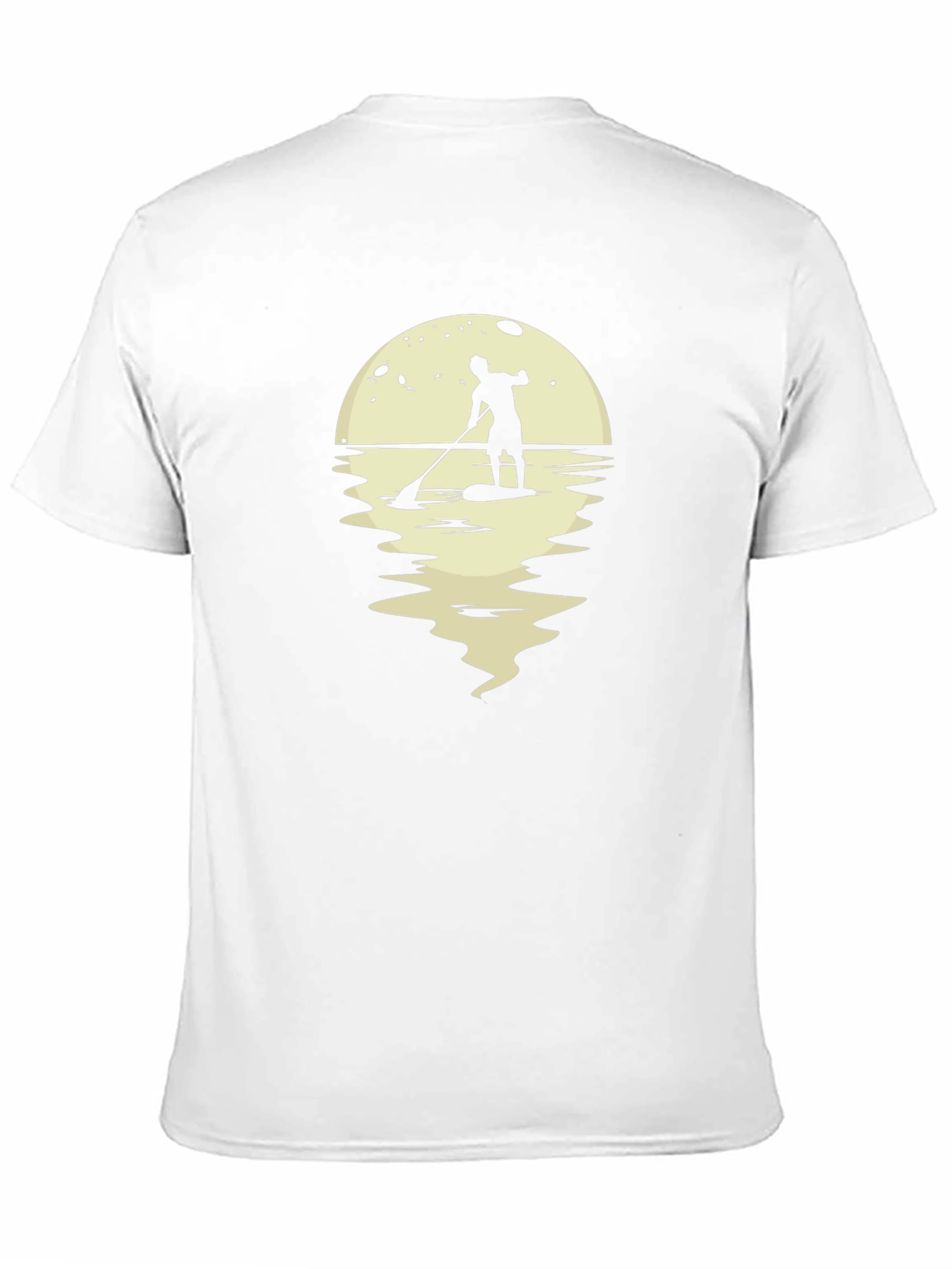 Paddle Boarder Moon Graphic T-Shirt