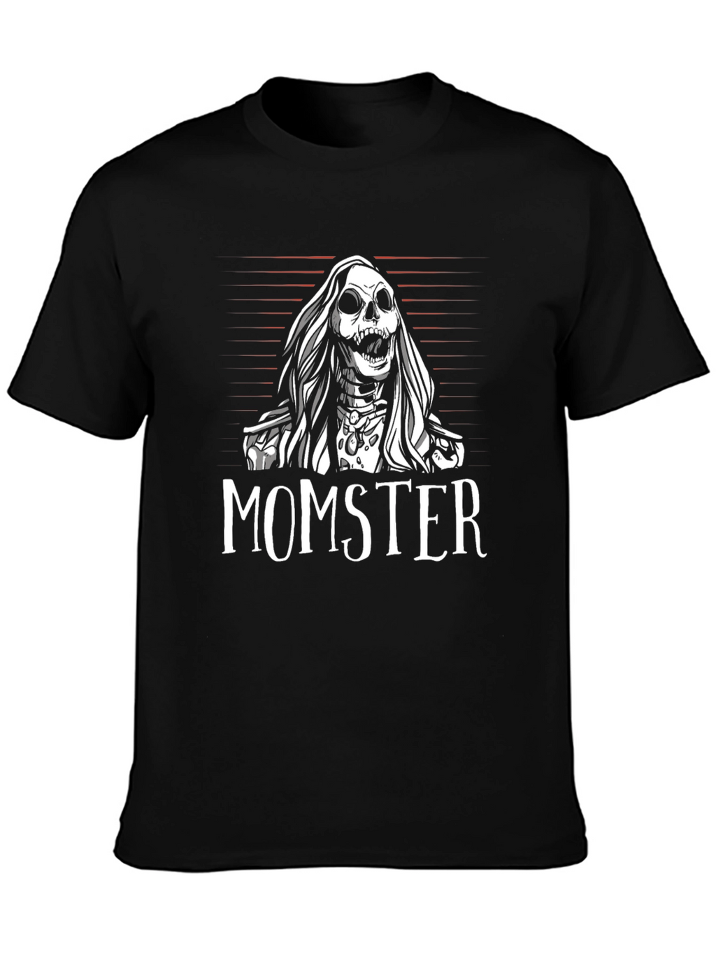 Momster Skeleton Graphic Black T-Shirt