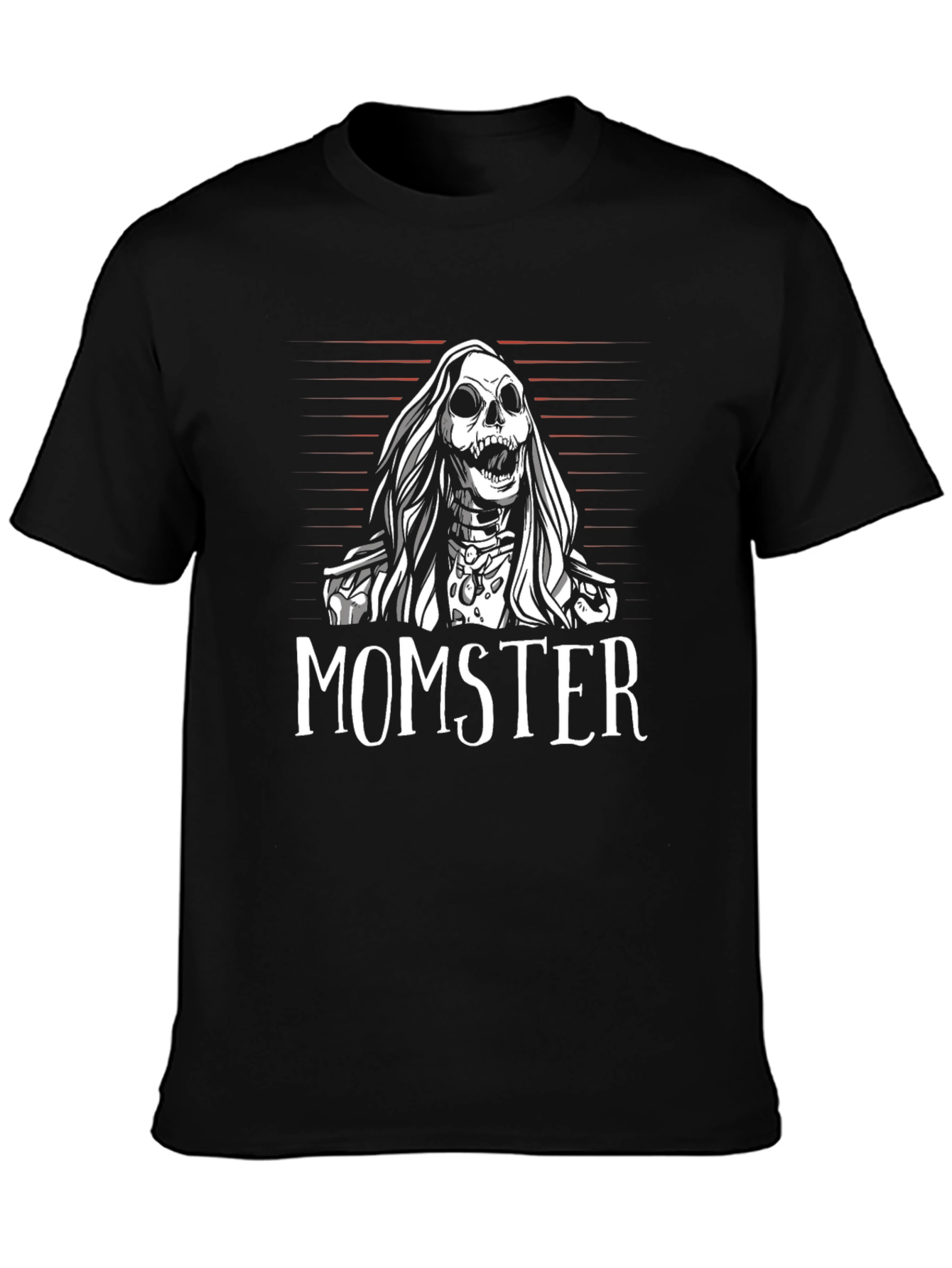 Momster Skeleton Graphic Black T-Shirt