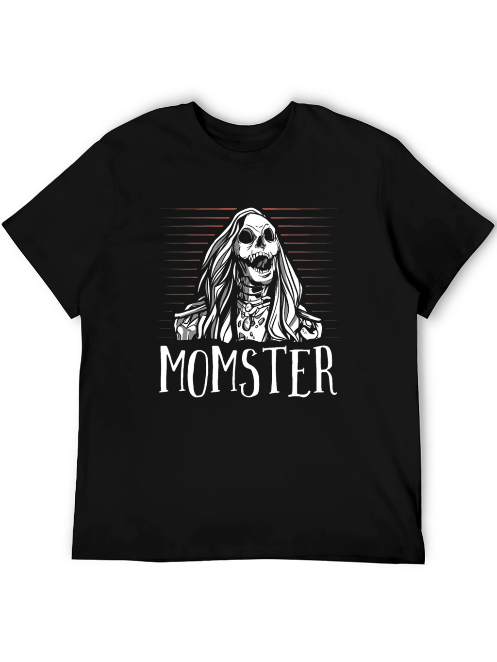 Momster Skeleton Graphic Black T-Shirt