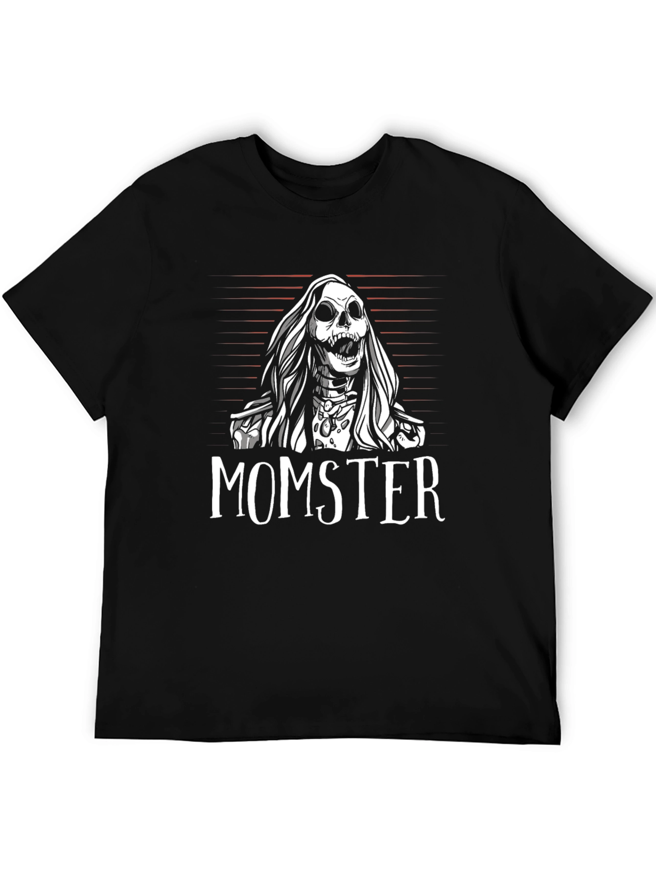 Momster Skeleton Graphic Black T-Shirt