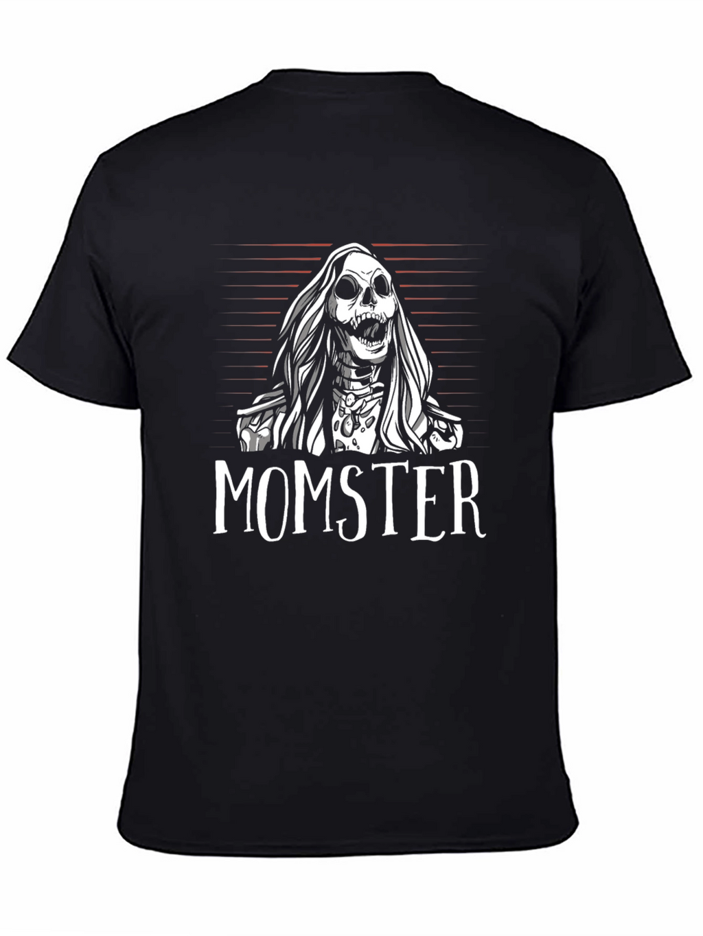 Momster Skeleton Graphic Black T-Shirt
