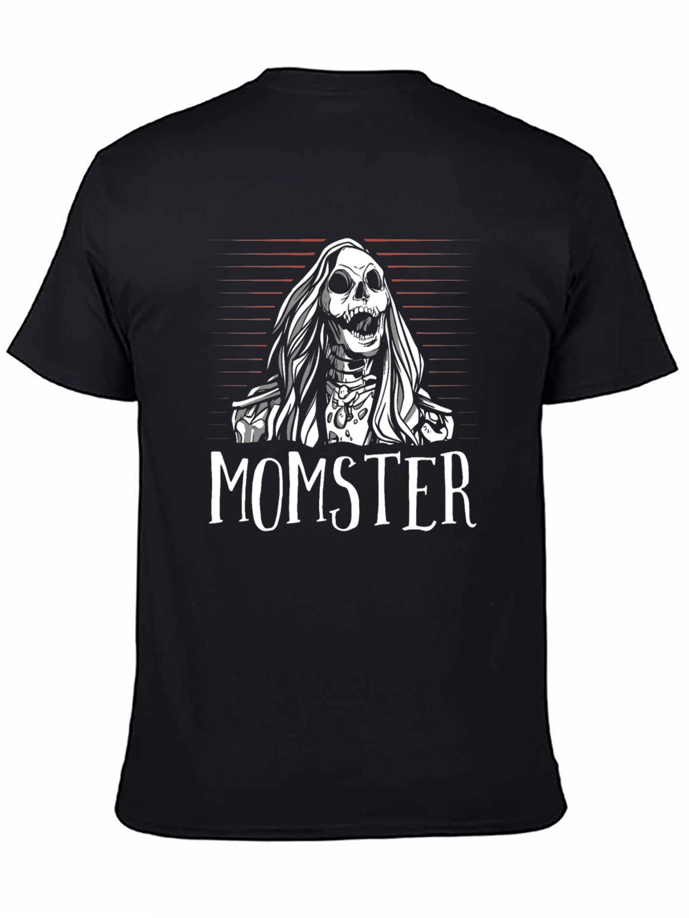 Momster Skeleton Graphic Black T-Shirt
