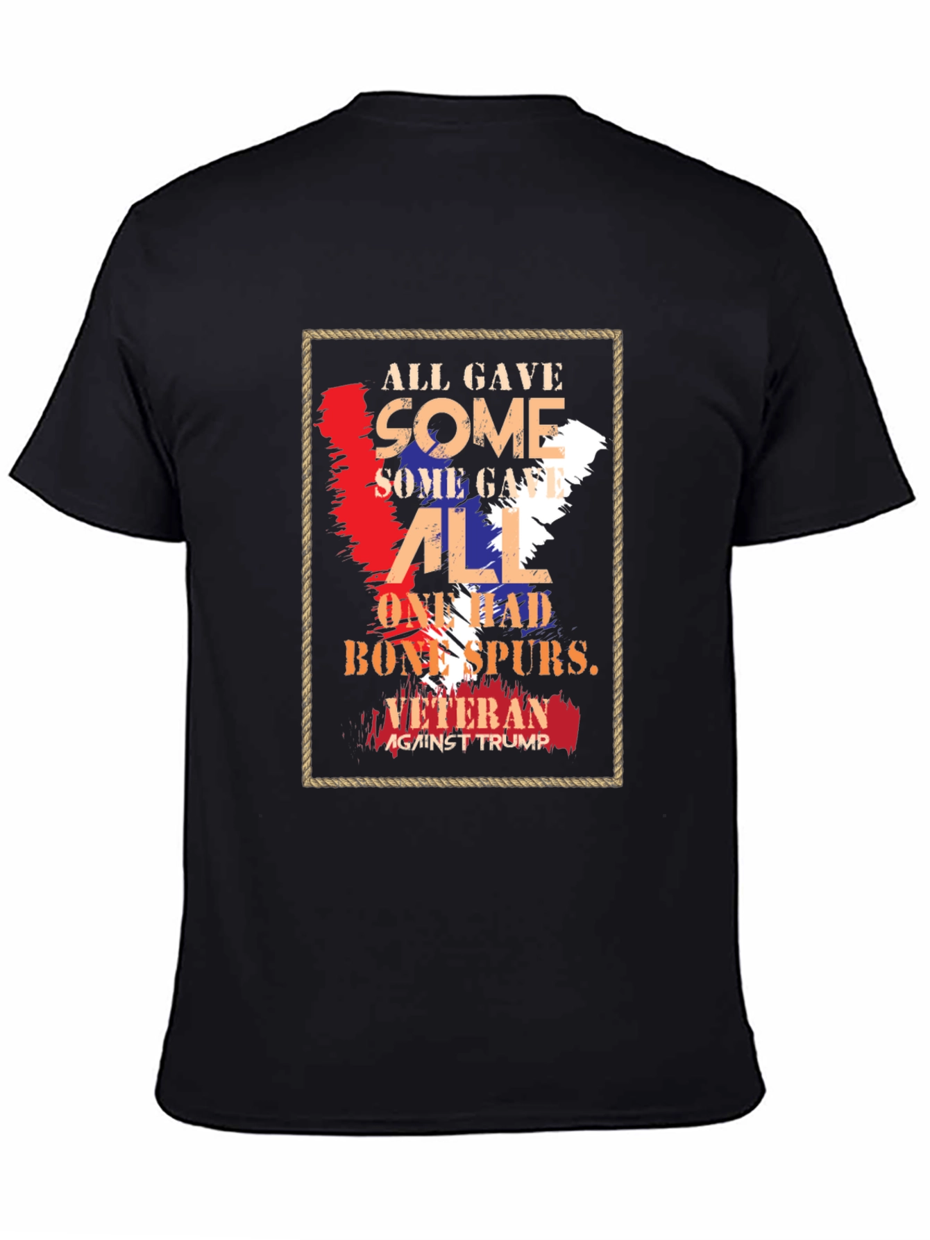 Veteran Against Trump Graphic T-Shirt