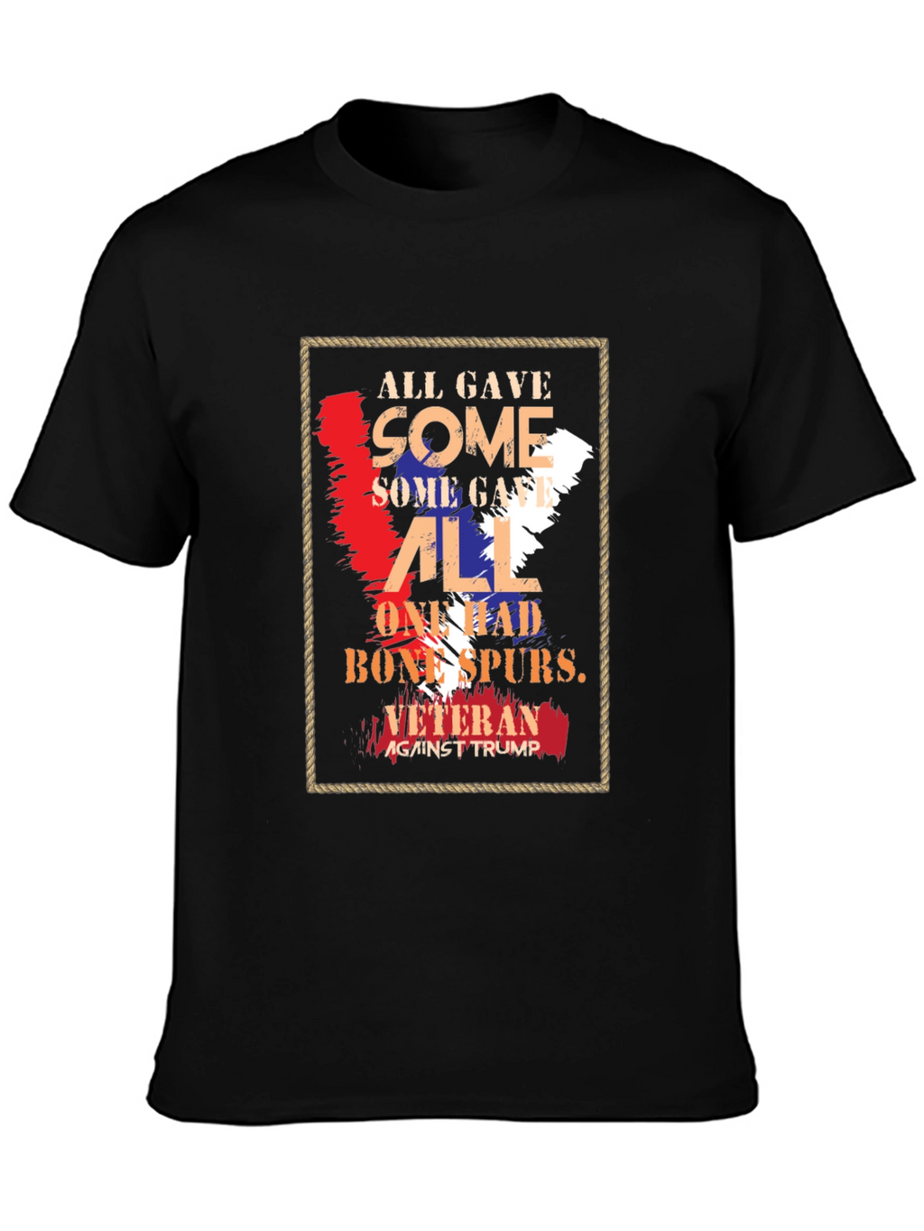 Veteran Against Trump Graphic T-Shirt