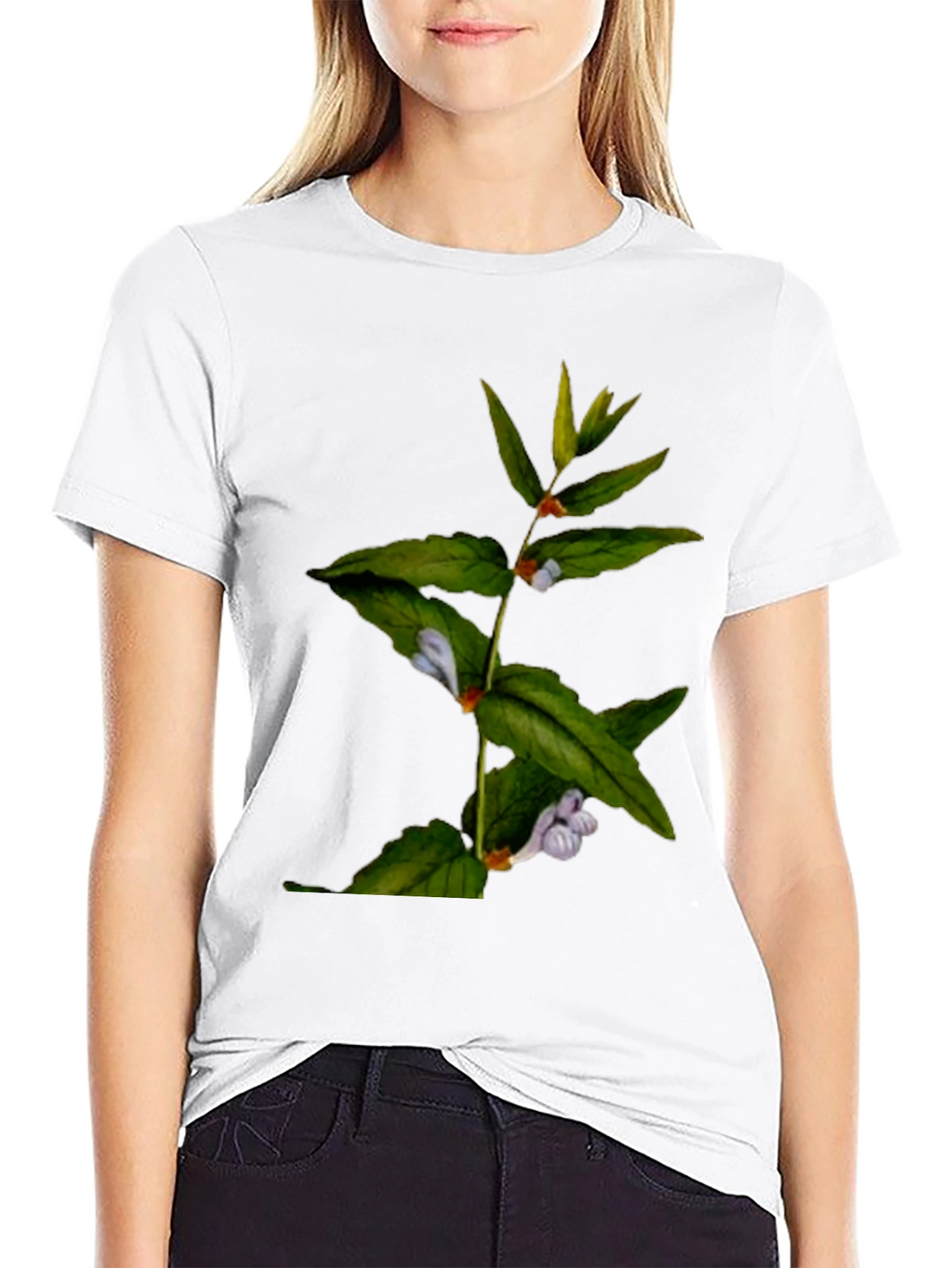 Botanical Print T-Shirt - Nature Inspired Design