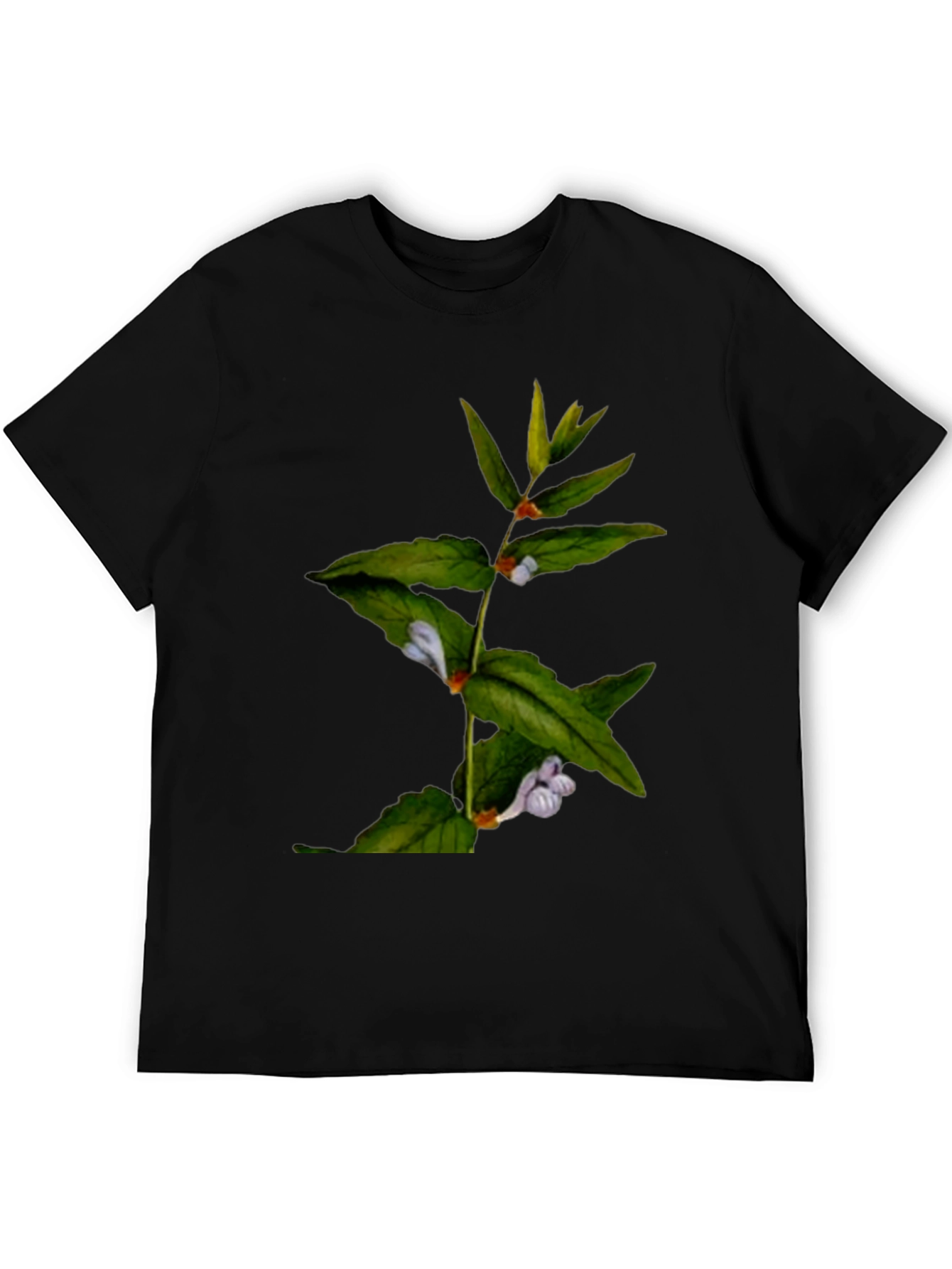 Botanical Print T-Shirt - Nature Inspired Design