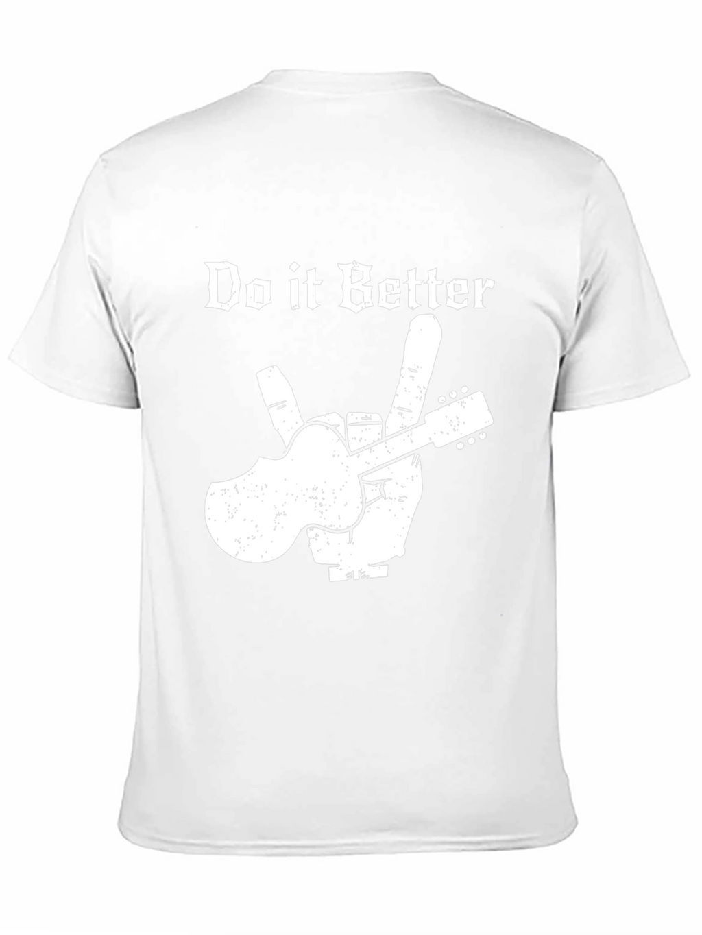 Do it Better Guitar Peace Sign Black T-Shirt
