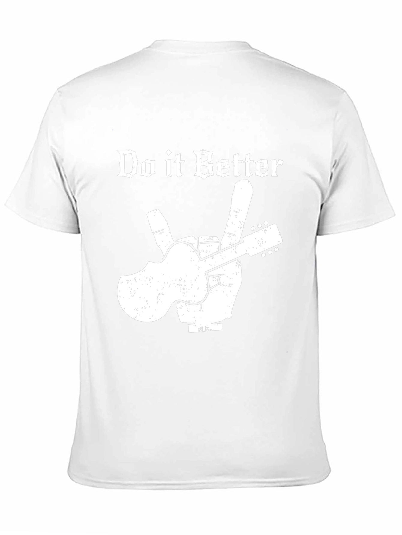 Do it Better Guitar Peace Sign Black T-Shirt
