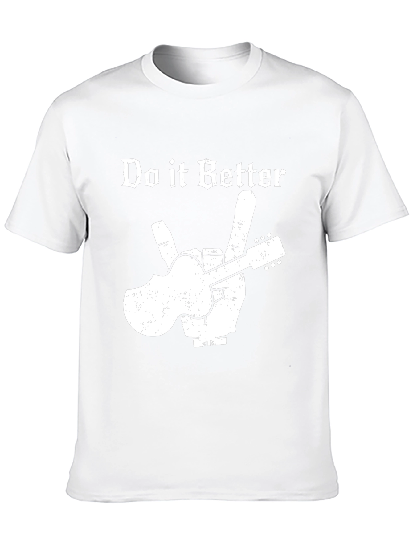 Do it Better Guitar Peace Sign Black T-Shirt