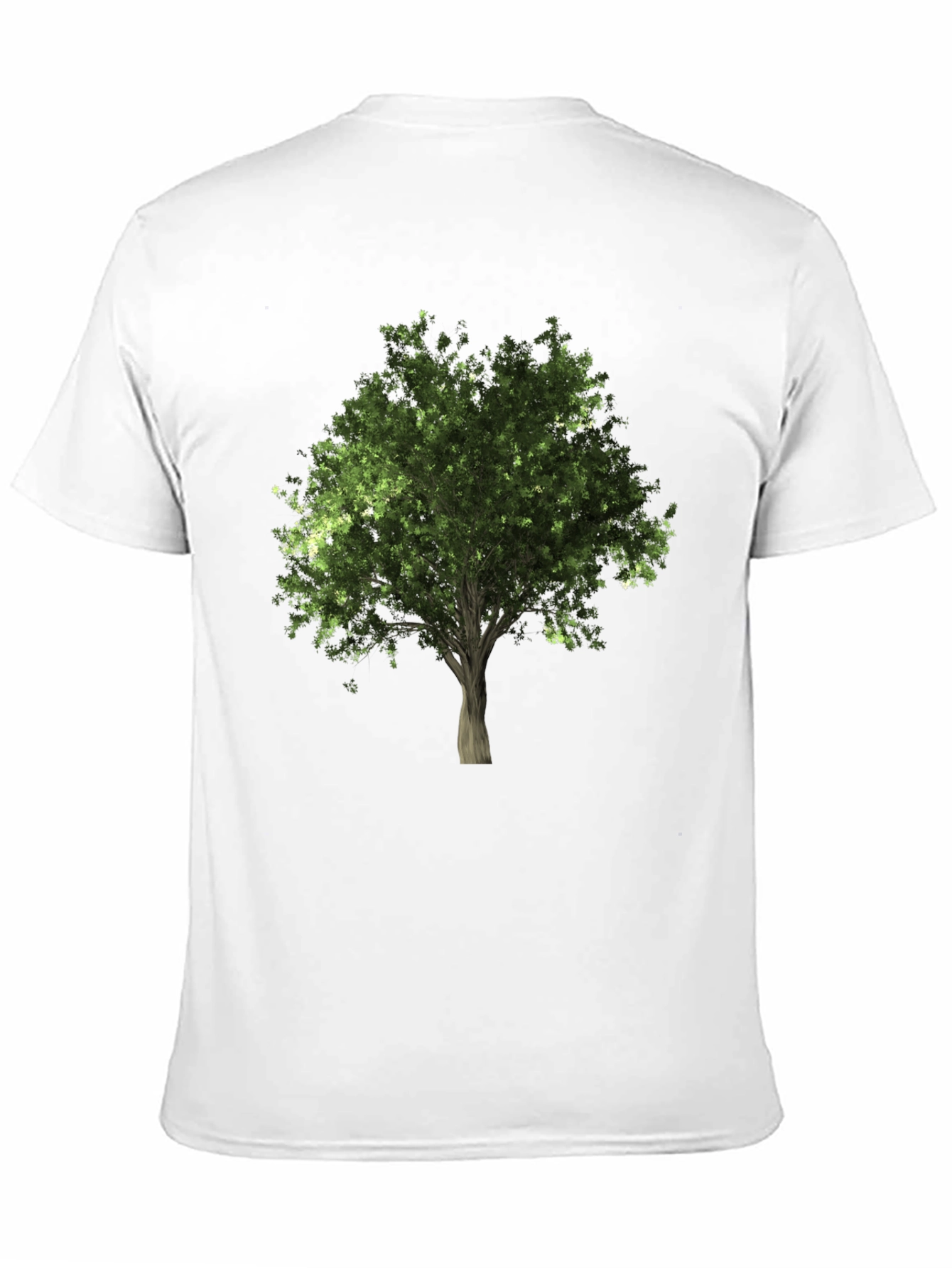 Nature Tree Graphic Print Black T-Shirt