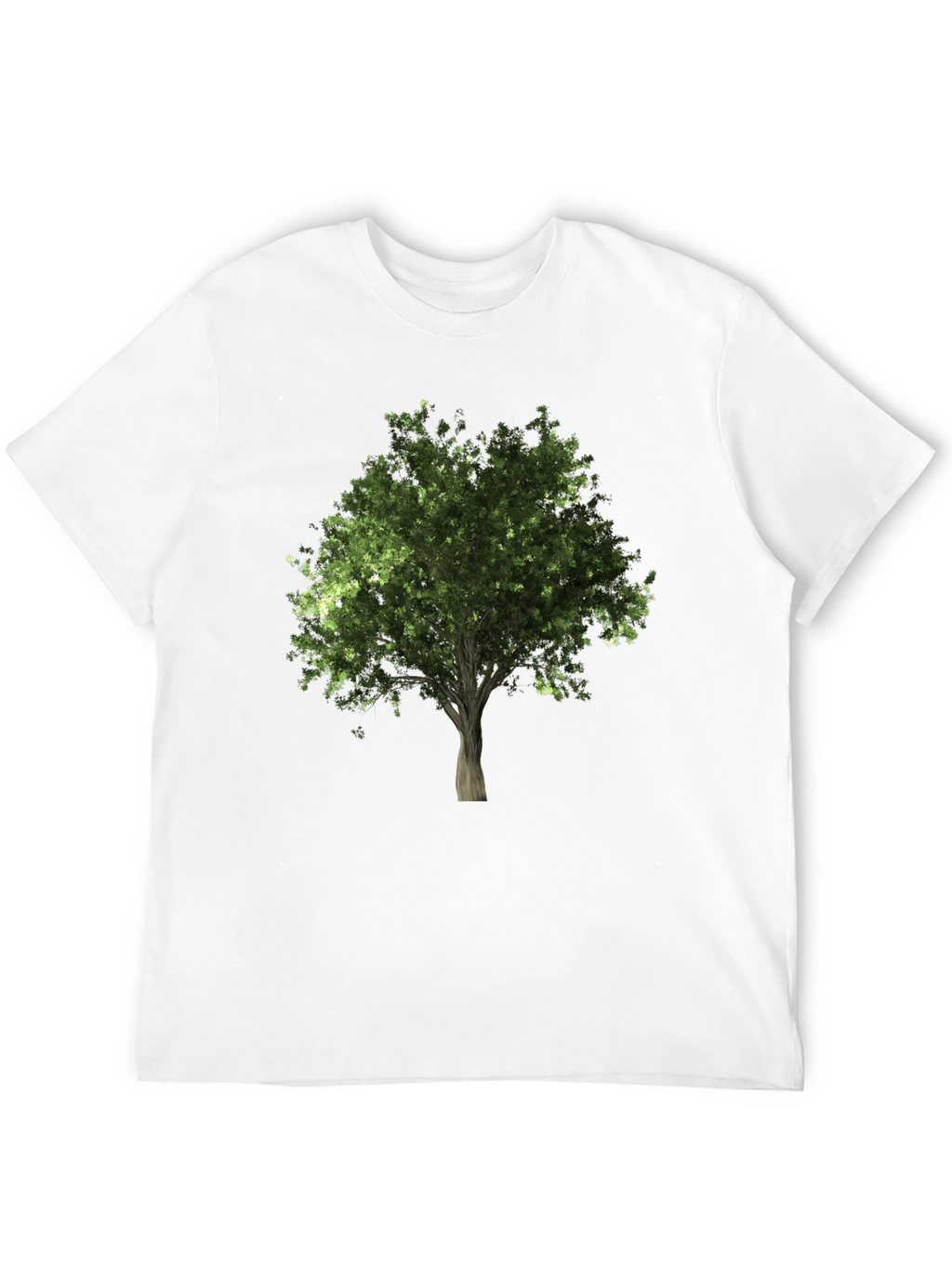 Nature Tree Graphic Print Black T-Shirt