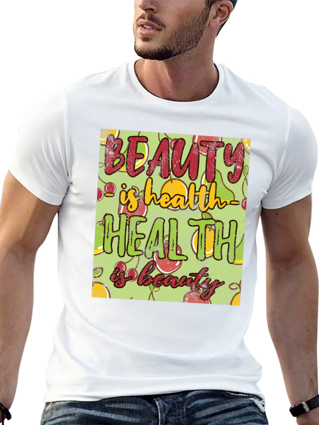 Beauty is Health T-Shirt - Wellness Graphic Tee