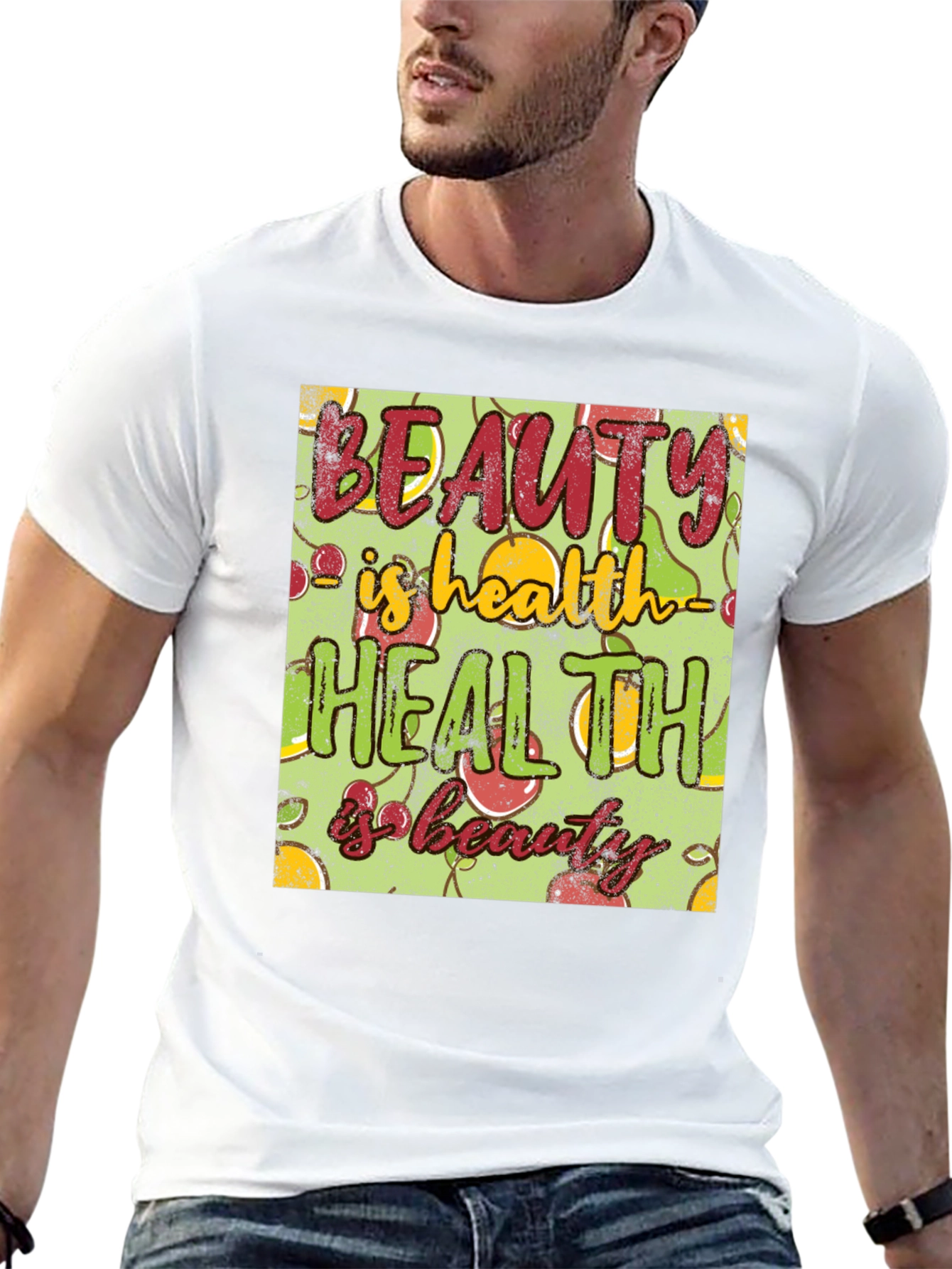 Beauty is Health T-Shirt - Wellness Graphic Tee